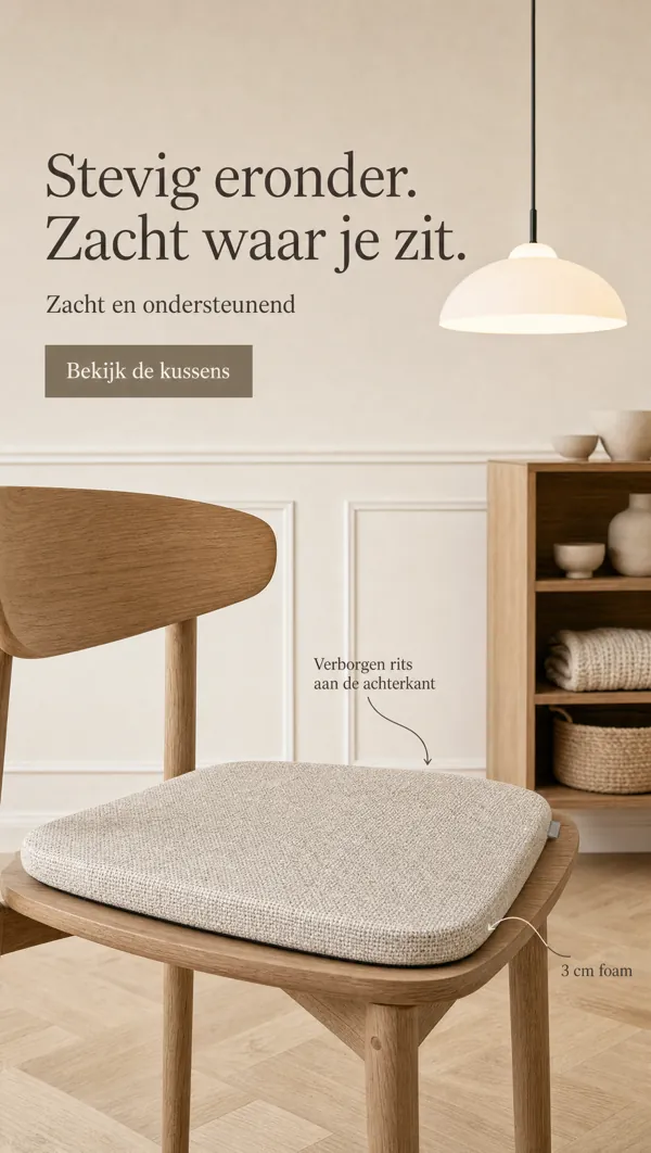 Advertentie: Stevig eronder. Zacht waar je zit.