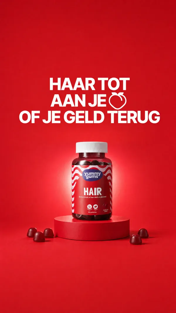 Advertentie: Haar tot aan je of je geld terug