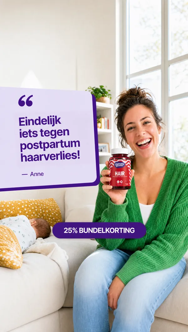Advertentie: Eindelijk iets tegen postpartum haarverlies